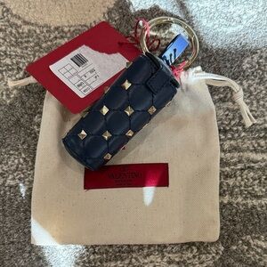 Valentino Garavani Dark Blue evening lipstick holder